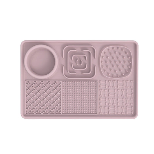 KFX-8979645 Silicone Dog Slow Food Mat - Square and Rectangular Design in Various Colors