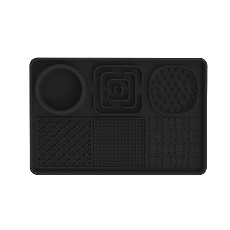 KFX-8979645 Silicone Dog Slow Food Mat - Square and Rectangular Design in Various Colors