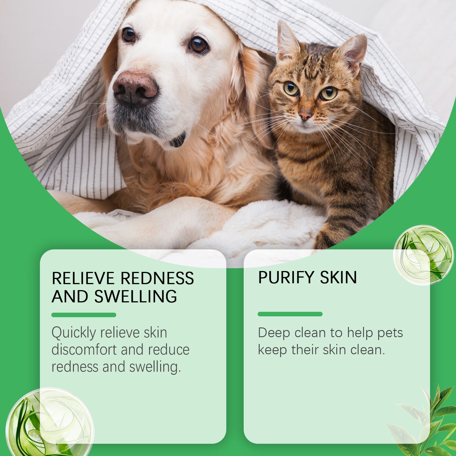 KFX-8981309 Pet Neck Cream for Healthy Skin and Coat, 25g with Aloe, Ginger, Tea Tree Oil, Marigold, and Ganoderma Extract