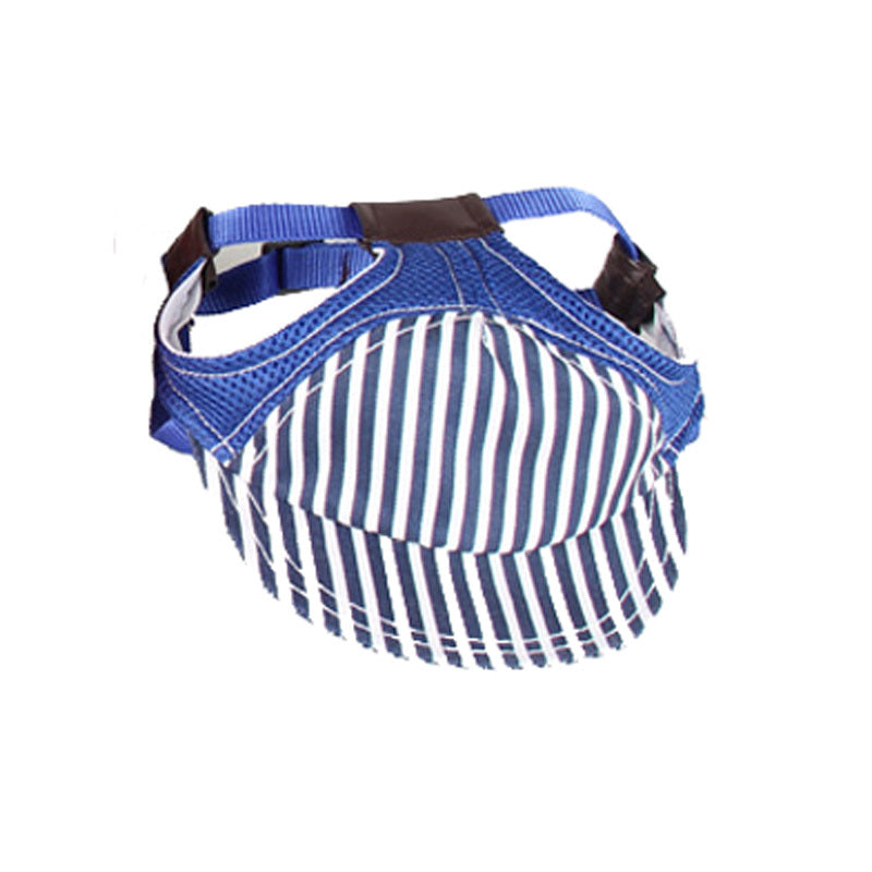 KFX-8981821 Adjustable Cotton Baseball Cap for Large Dogs - Golden Retriever - Red, Blue, Coffee