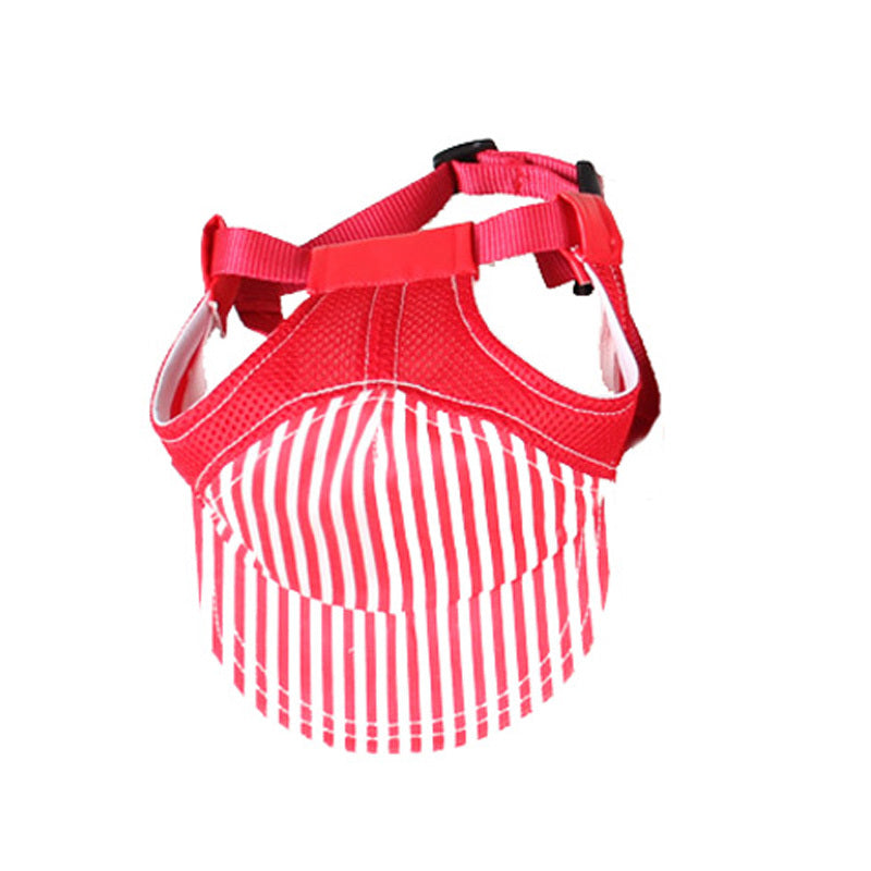 KFX-8981821 Adjustable Cotton Baseball Cap for Large Dogs - Golden Retriever - Red, Blue, Coffee