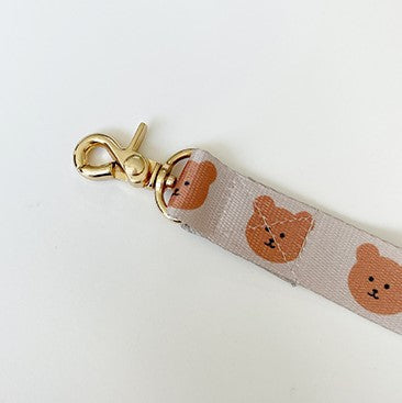 KFX-8983229 Soft and Durable Polyester Dog Traction Rope with Bear Design - 2M by 2.5cm