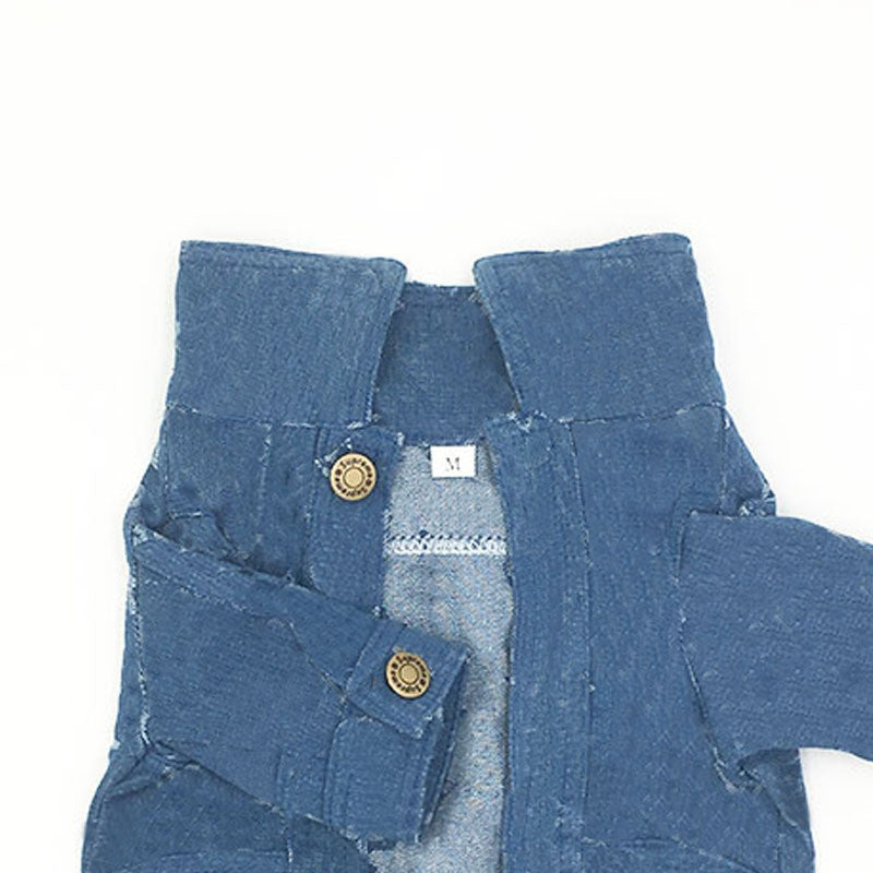 KFX-8983613 Denim Sweater for Dogs - Stylish Pet Clothing in Various Sizes