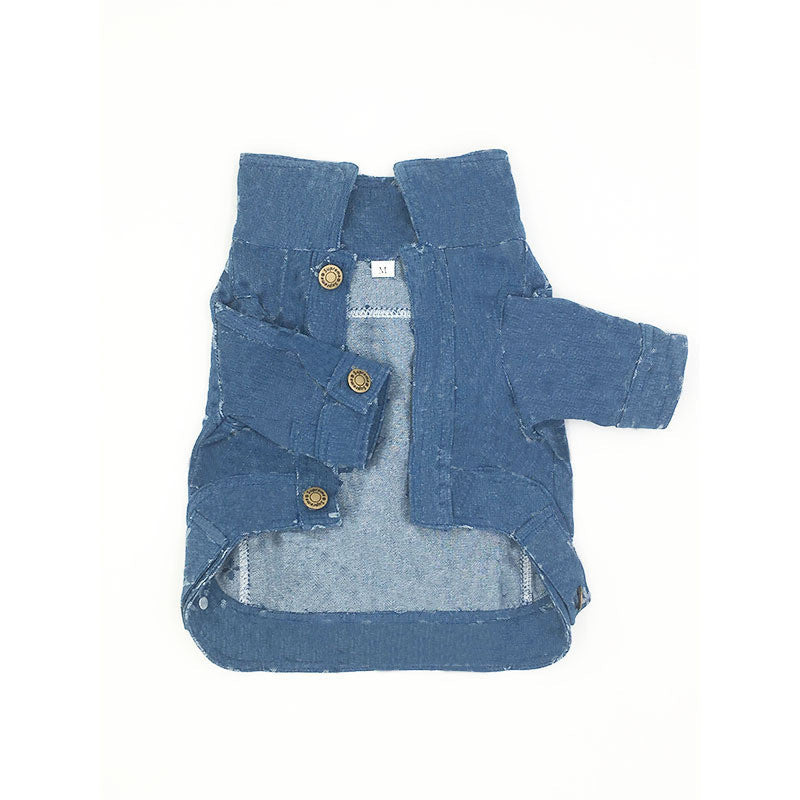 KFX-8983613 Denim Sweater for Dogs - Stylish Pet Clothing in Various Sizes