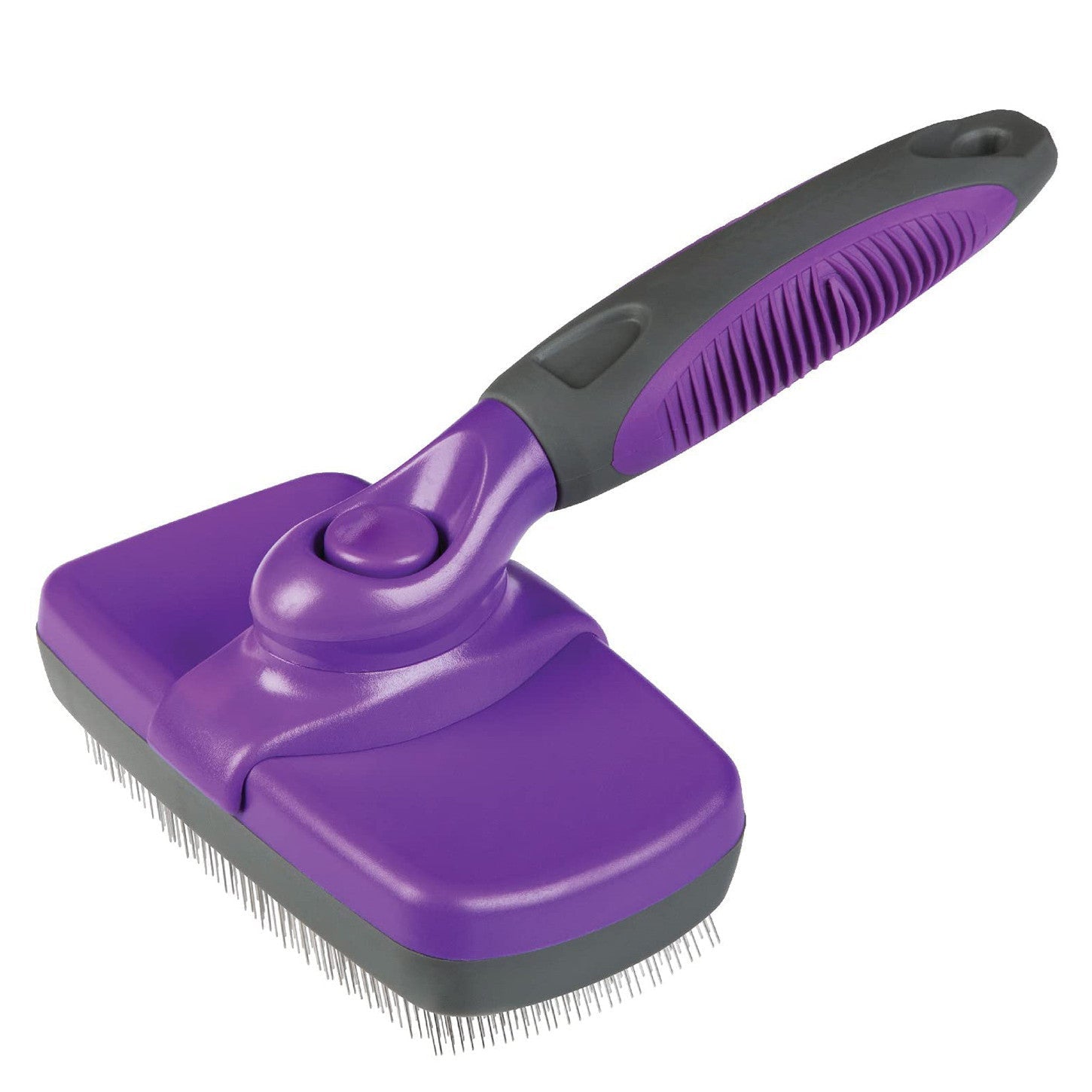 KFX-8985021 Self-Cleaning Slicker Brush for Pets - Fashionable Design, Easy to Use, Effortlessly Removes Loose Hair