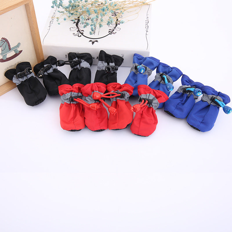 KFX-8986045 Breathable Non-Slip Soft Sole Pet Shoes for All Seasons