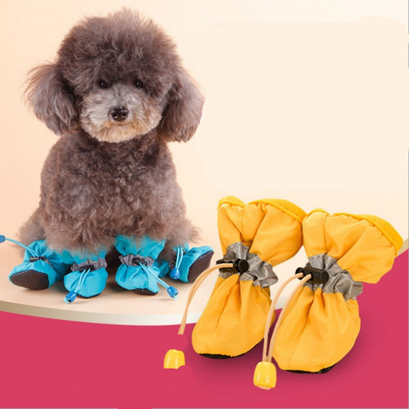 KFX-8986045 Breathable Non-Slip Soft Sole Pet Shoes for All Seasons