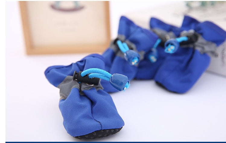 KFX-8986045 Breathable Non-Slip Soft Sole Pet Shoes for All Seasons