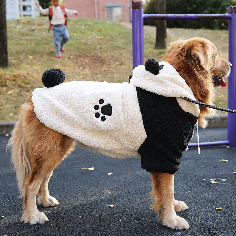 KFX-8987581 Cozy Thickened Winter Clothing for Medium and Large Dogs - Cute Tiger and Panda Styles