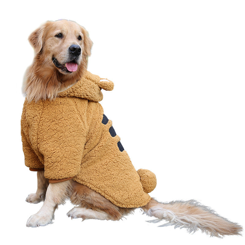KFX-8987581 Cozy Thickened Winter Clothing for Medium and Large Dogs - Cute Tiger and Panda Styles