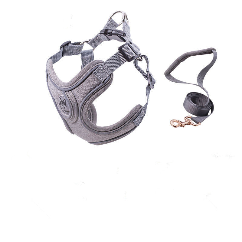 KFX-8988477 Nylon PET Strap Collars and Traction Rope for Small to Medium Dogs