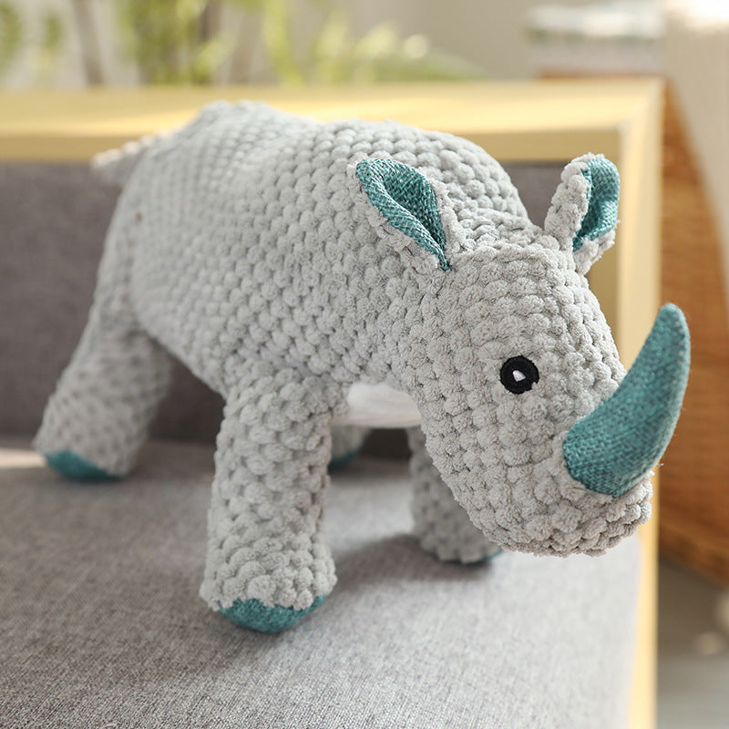 KFX-8993597 Plush Pet Toy Collection - Molar Sounding Dolls in Various Animal Designs 30-35cm