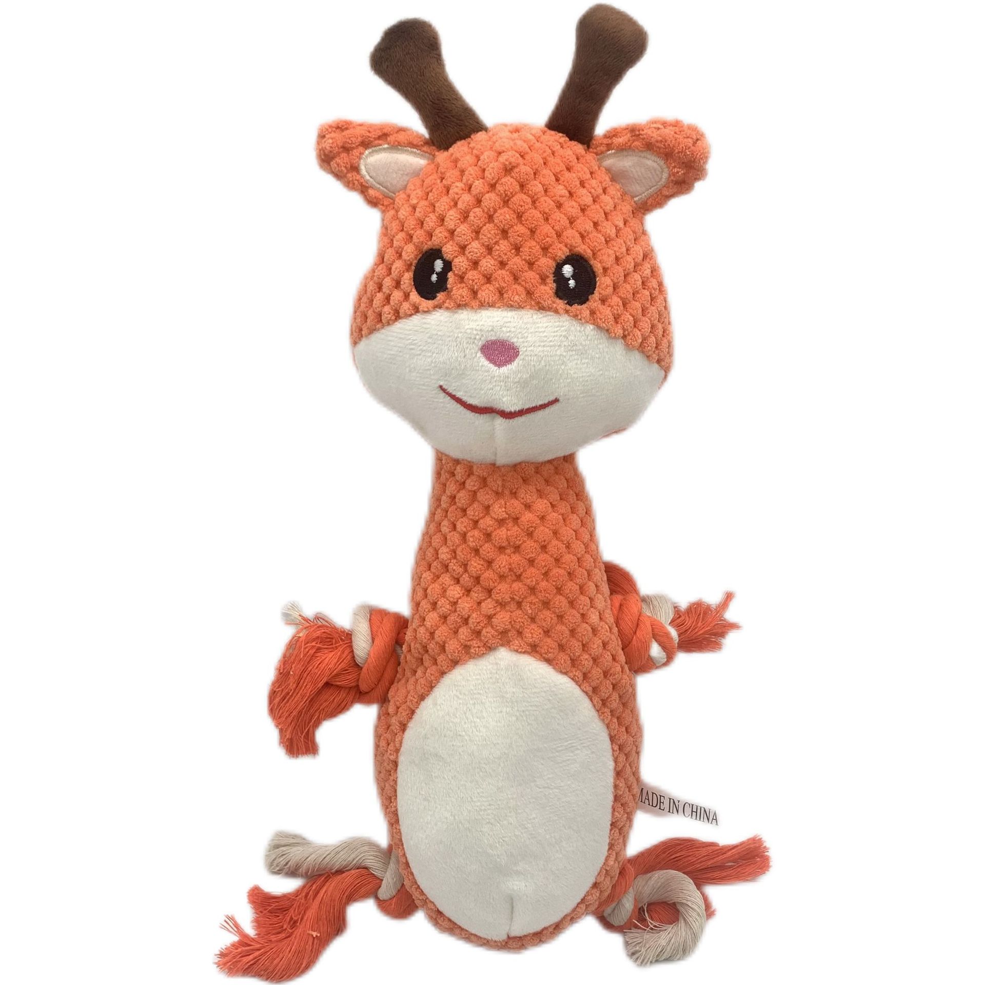 KFX-8993597 Plush Pet Toy Collection - Molar Sounding Dolls in Various Animal Designs 30-35cm