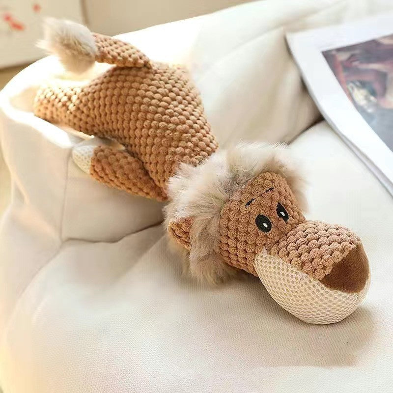 KFX-8993597 Plush Pet Toy Collection - Molar Sounding Dolls in Various Animal Designs 30-35cm