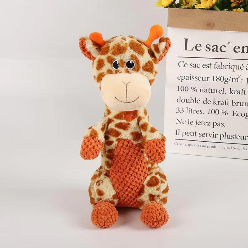 KFX-8993597 Plush Pet Toy Collection - Molar Sounding Dolls in Various Animal Designs 30-35cm