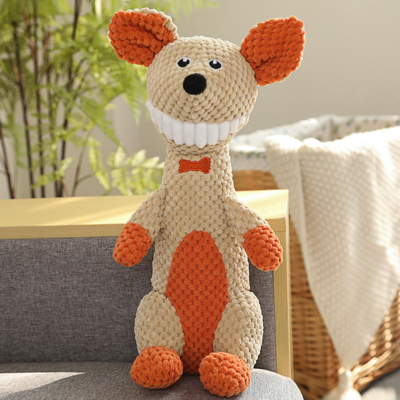 KFX-8993597 Plush Pet Toy Collection - Molar Sounding Dolls in Various Animal Designs 30-35cm