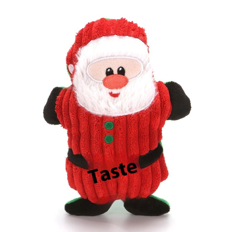 KFX-8994621 Christmas-Themed Tear-Resistant Plush Pet Toy for Cats and Dogs