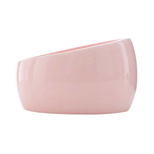 KFX-8995133 Ceramic Cat Food Bowl with Lead-Free Color Glaze, 1000ml Capacity, Enlarged Design for Easy Feeding