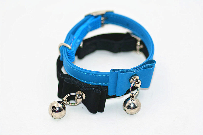 KFX-8996925 Cute Bow Tie Bell Collar for Small Dogs