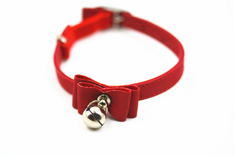 KFX-8996925 Cute Bow Tie Bell Collar for Small Dogs