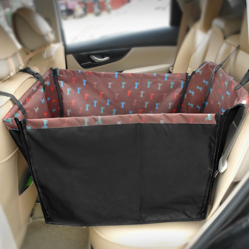 KFX-9002557 Waterproof Pet Car Mat with Easy Clean Zipper Design - 53cm x 60cm x 35cm
