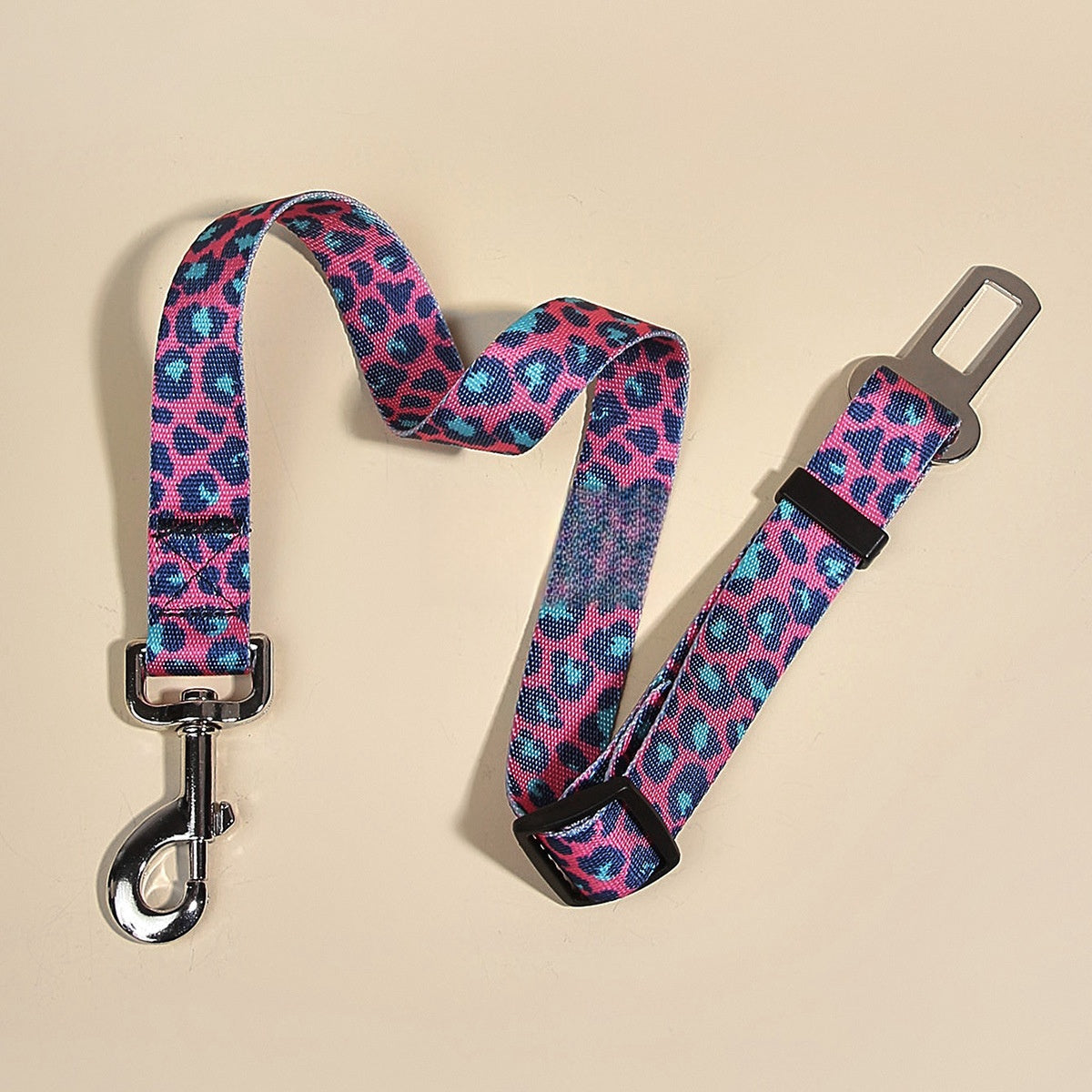 KFX-9006269 Nylon Pet Car Seat Belt with Hand Holding Rope for Dogs - Various Colors Available