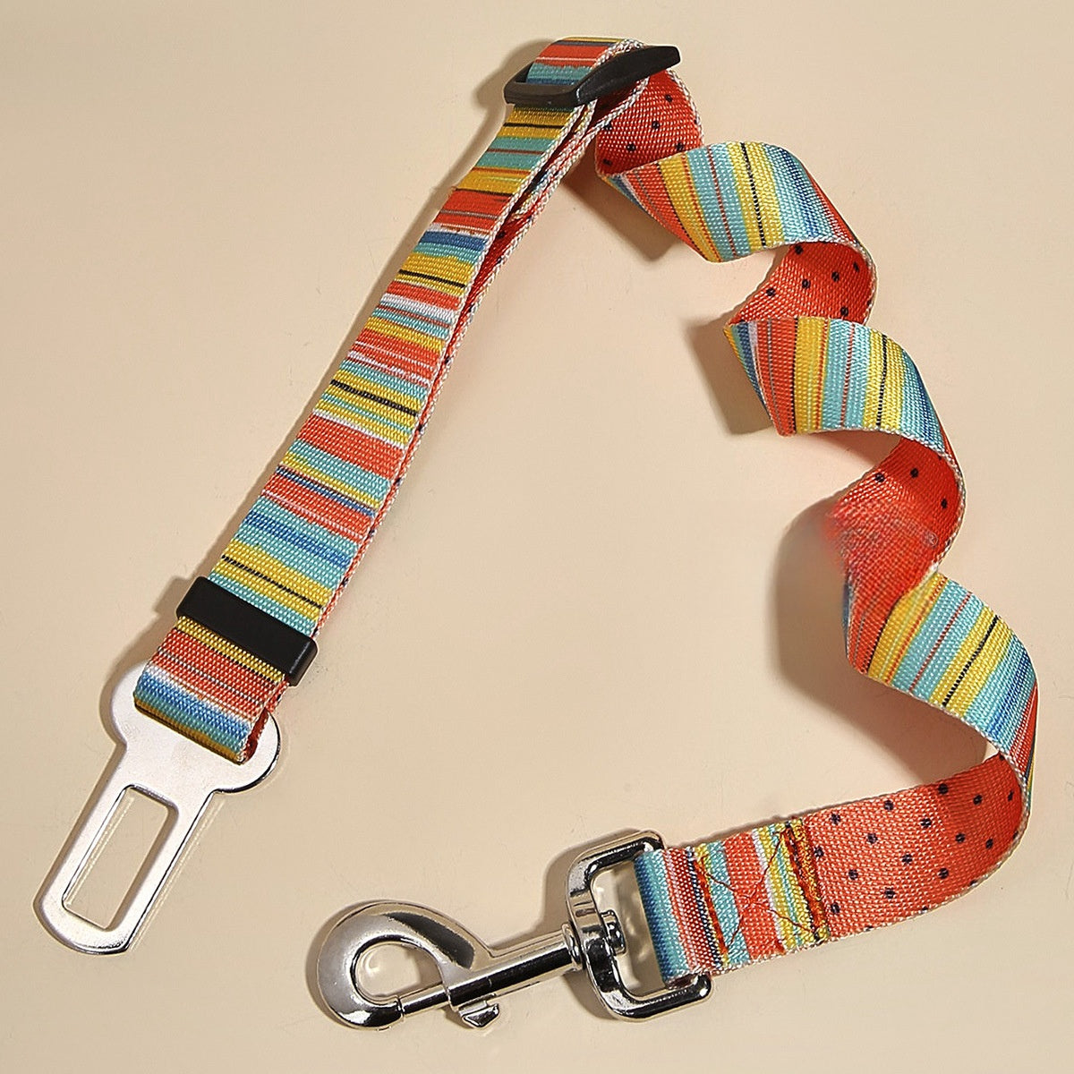 KFX-9006269 Nylon Pet Car Seat Belt with Hand Holding Rope for Dogs - Various Colors Available
