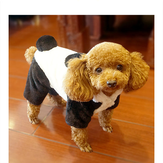 KFX-9008829 Cozy Winter Panda-Inspired Clothes for Dogs - Sizes M, L, XL