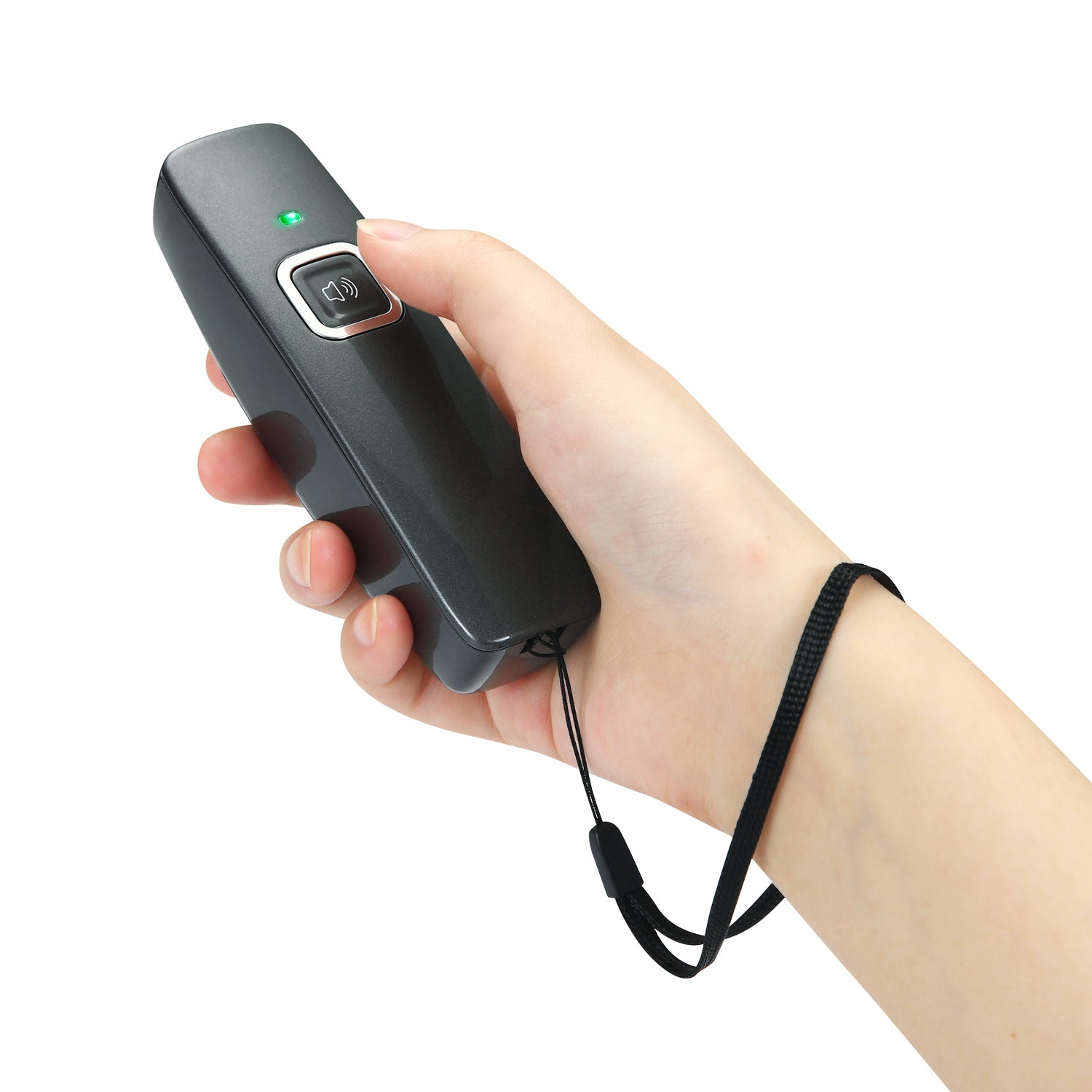 KFX-9009725 Ultrasonic Handheld Dog Trainer - Portable Pet Training Device in Gray