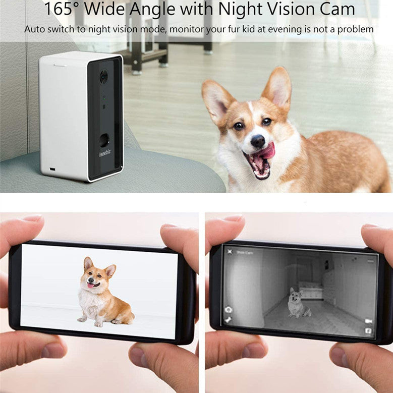KFX-9010237 Interactive Smart Pet Feeder with WiFi Connectivity and 0.5L Capacity