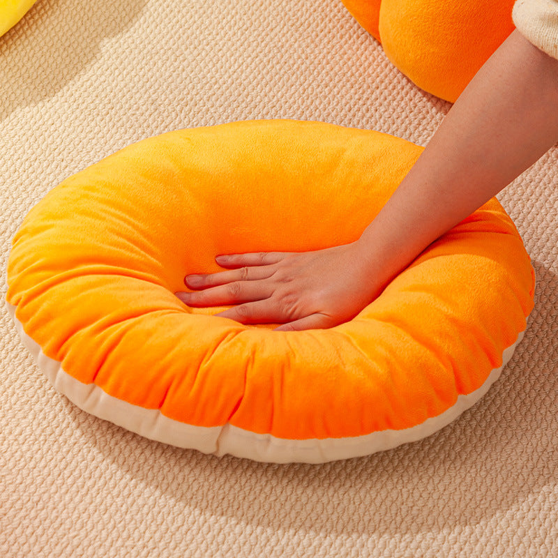 KFX-9010493 Cozy Pumpkin-Shaped Cat Litter Enclosure with High Elastic PP Cotton, Available in Three Sizes