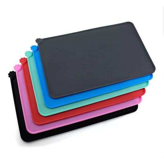 KFX-9012413 Non-Slip Silicone Pet Placemat for Dogs and Cats - Multiple Color Options Available