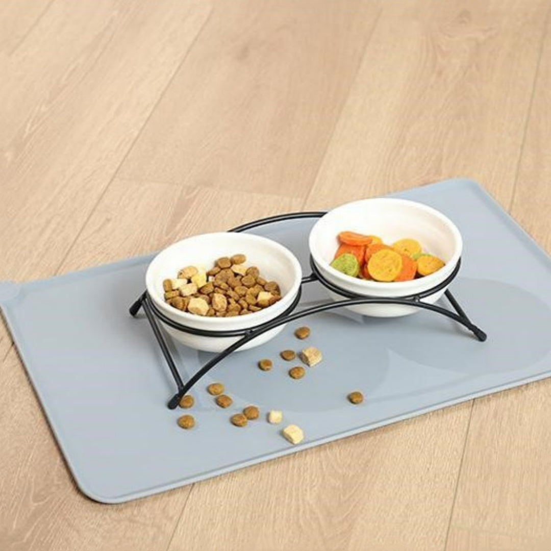 KFX-9012413 Non-Slip Silicone Pet Placemat for Dogs and Cats - Multiple Color Options Available