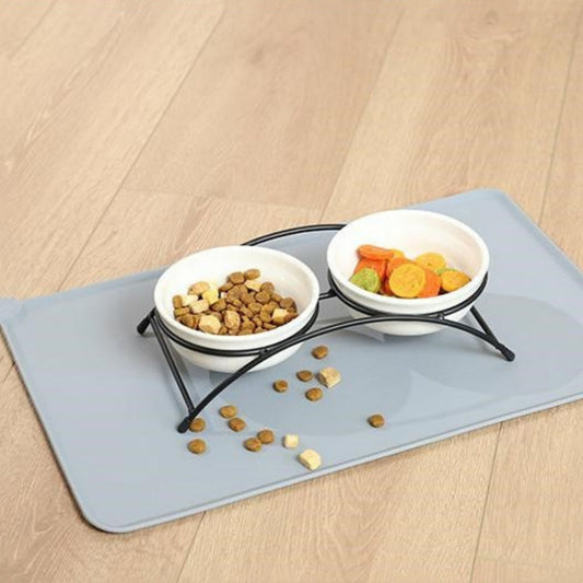 KFX-9012413 Non-Slip Silicone Pet Placemat for Dogs and Cats - Multiple Color Options Available