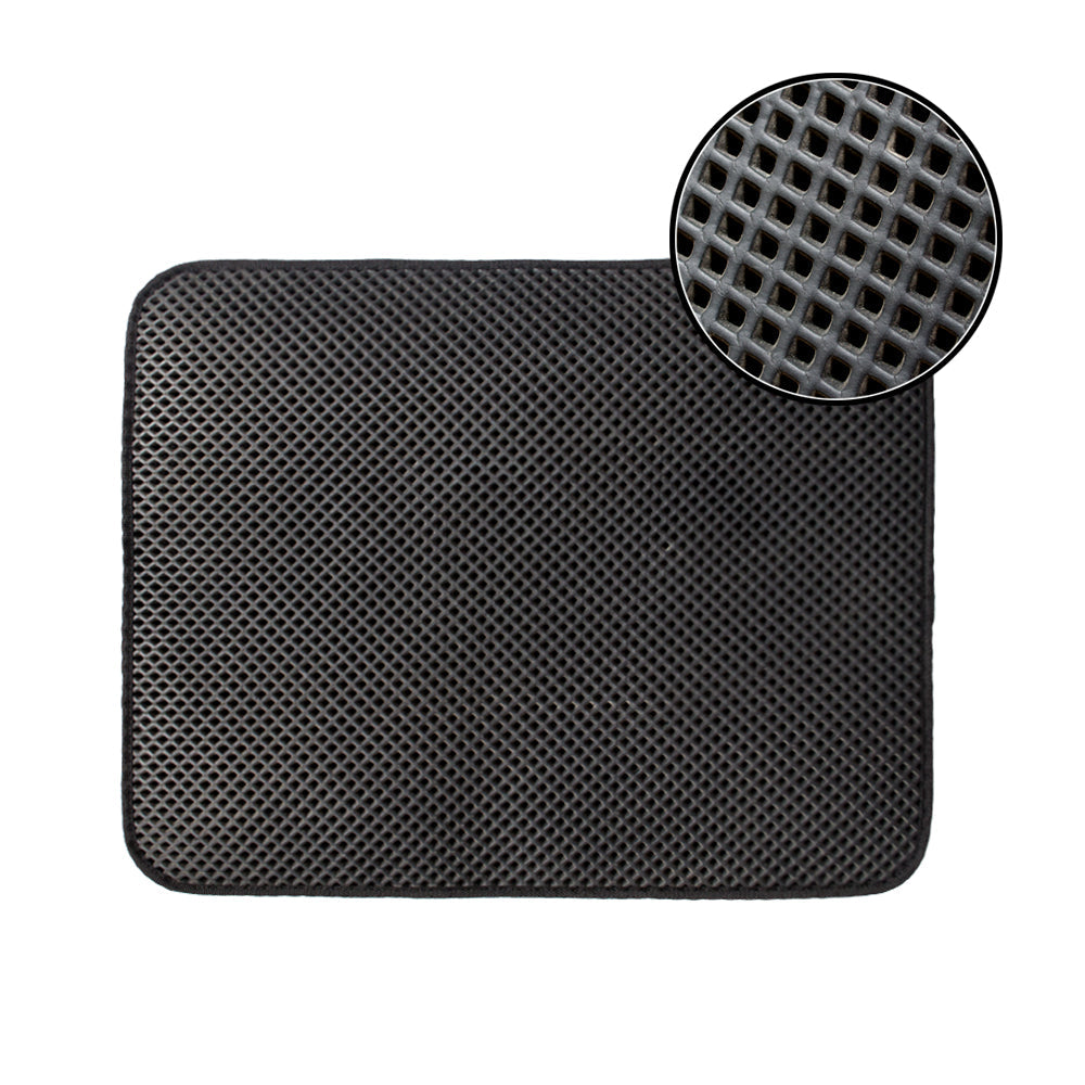 KFX-9013053 Waterproof Cat Litter Mat with Deep Holes, Nonslip EVA Material, Available in Small, Medium, Large Sizes