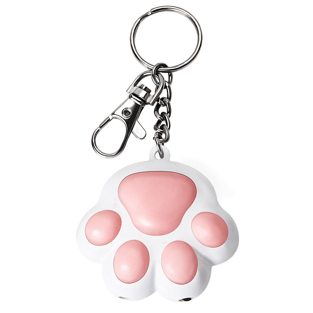 KFX-9013693 Cute Cartoon Cat Laser Toy with Self-Locking Three-Light Source and USB Charging