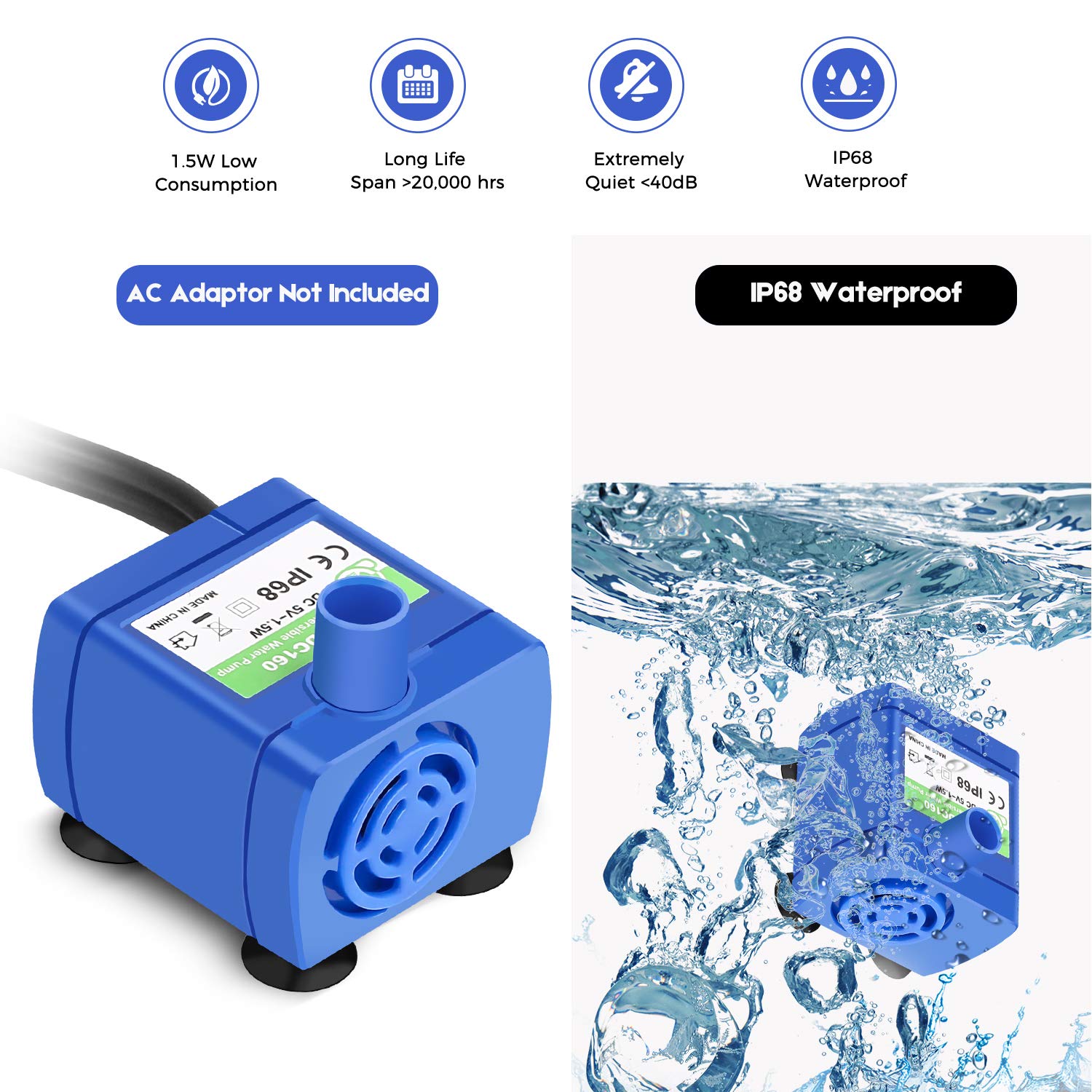 KFX-9014077 Pet Water Dispenser Pump for Easy Hydration and Regular Maintenance