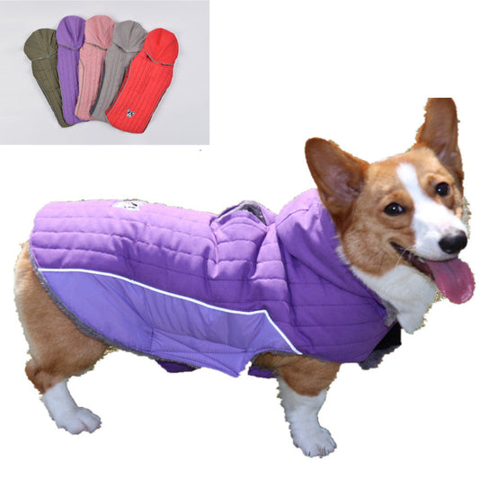KFX-9016637 Reversible Polar Fleece Coat for Dogs - Warm and Comfortable Winter Vest