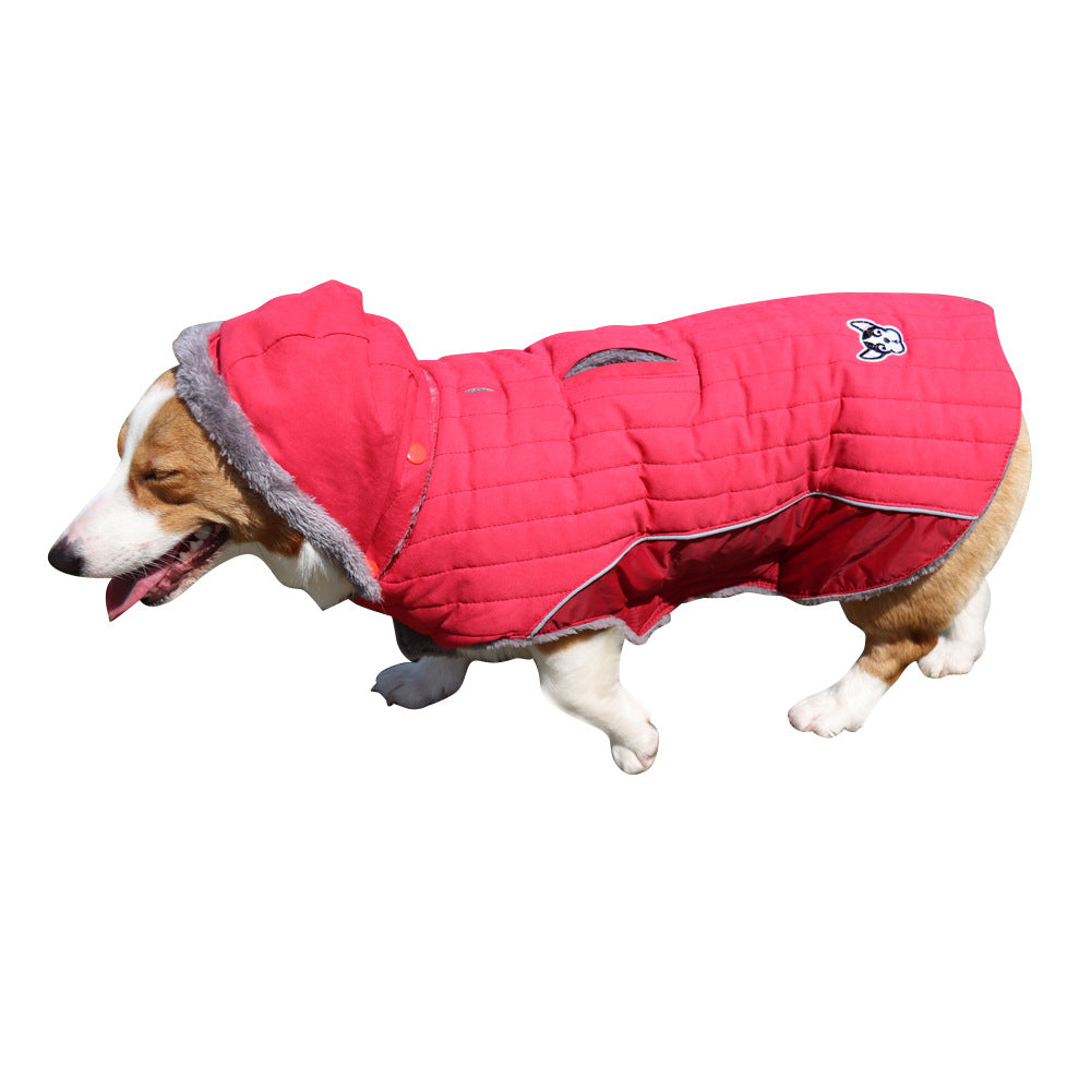 KFX-9016637 Reversible Polar Fleece Coat for Dogs - Warm and Comfortable Winter Vest