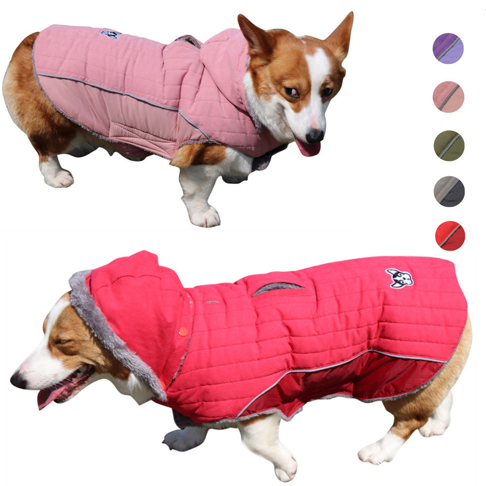 KFX-9016637 Reversible Polar Fleece Coat for Dogs - Warm and Comfortable Winter Vest