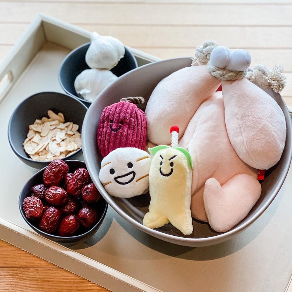 KFX-9017021 Plush Sound Toy for Dogs and Cats - Squeaky Chicken with Chewable Parts and Interactive Play Features