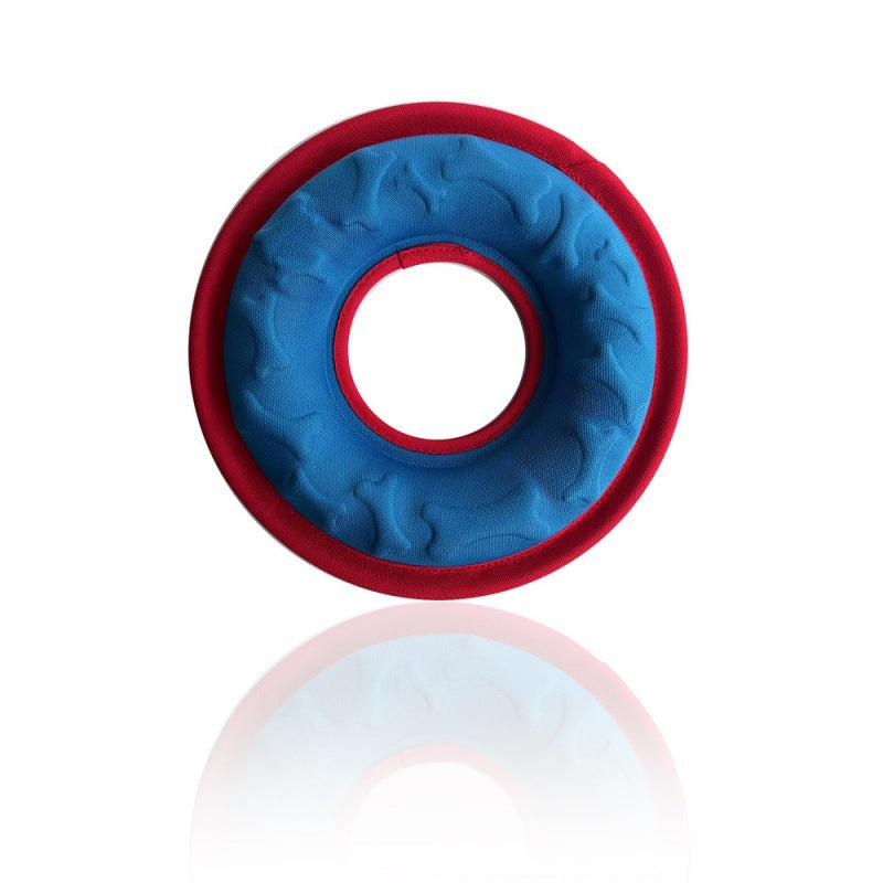KFX-9018173 Interactive Floating Water Pet Frisbee - Bite Resistant Dog Toy, 9 Inches, Available in Multiple Colors