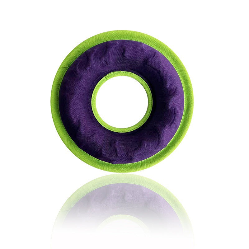 KFX-9018173 Interactive Floating Water Pet Frisbee - Bite Resistant Dog Toy, 9 Inches, Available in Multiple Colors