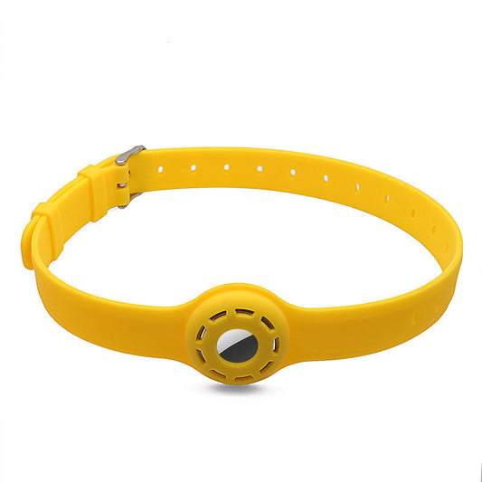 KFX-9019965 Silicone Anti-Loss Pet Collar with AirTag Holder in Multiple Colors