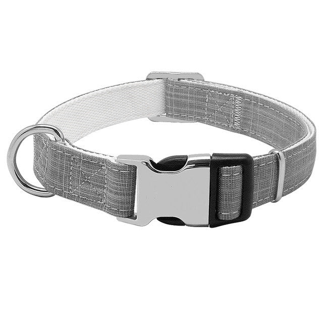 KFX-9023805 Personalized Anti-Lost Dog Collar with Engraved Tag and Adjustable Fit for Medium to Large Breeds