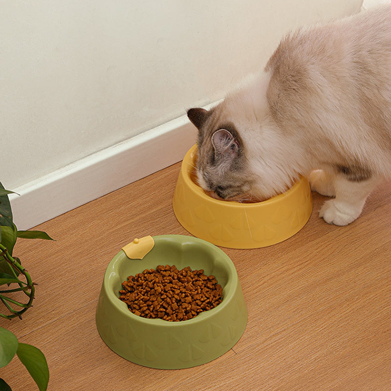 KFX-9025213 Pet Feeding Bowl Set for Dogs and Cats - Double Plastic Dish with Anti-Tipping Design, Easy to Clean
