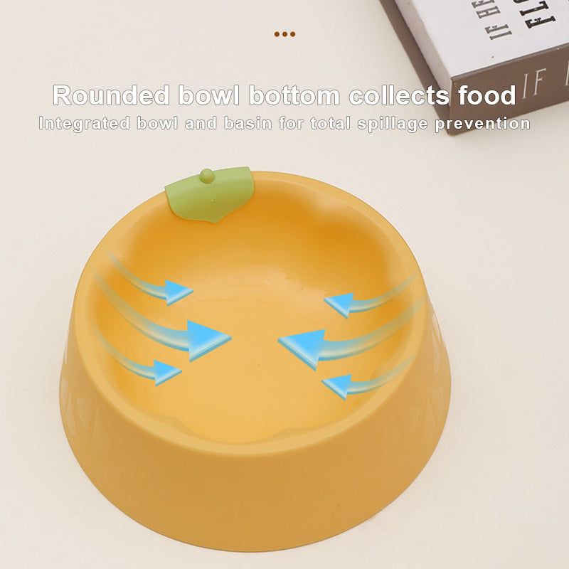 KFX-9025213 Pet Feeding Bowl Set for Dogs and Cats - Double Plastic Dish with Anti-Tipping Design, Easy to Clean