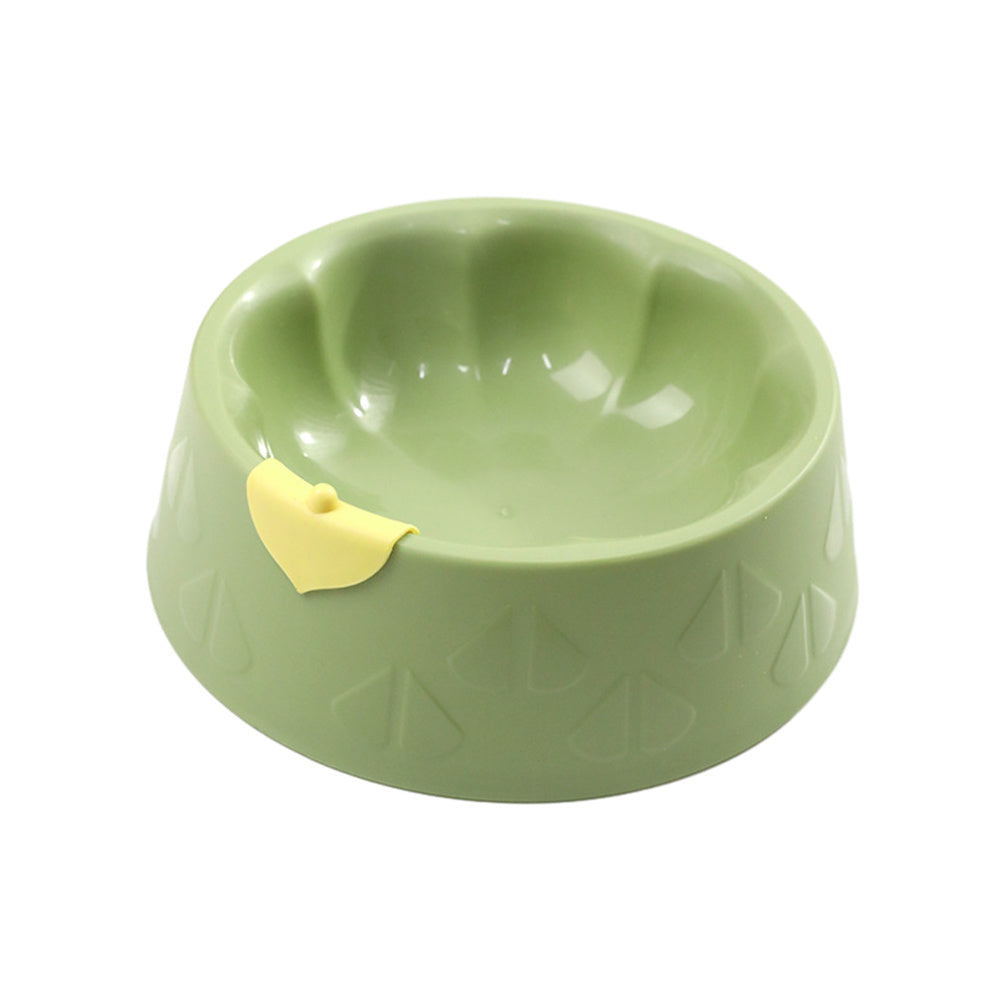 KFX-9025213 Pet Feeding Bowl Set for Dogs and Cats - Double Plastic Dish with Anti-Tipping Design, Easy to Clean