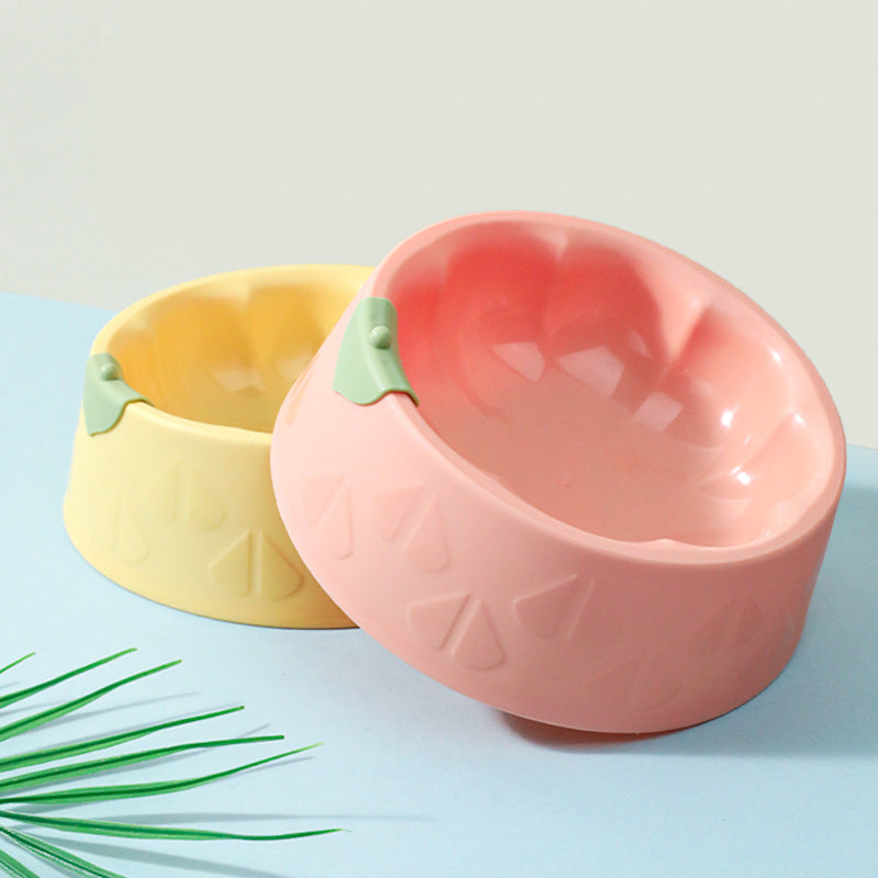 KFX-9025213 Pet Feeding Bowl Set for Dogs and Cats - Double Plastic Dish with Anti-Tipping Design, Easy to Clean