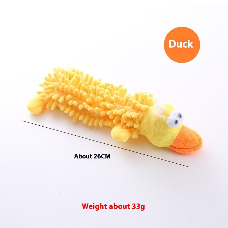 KFX-9027389 Plush Microfiber Molar Pet Toy in Various Animal Designs for Dogs